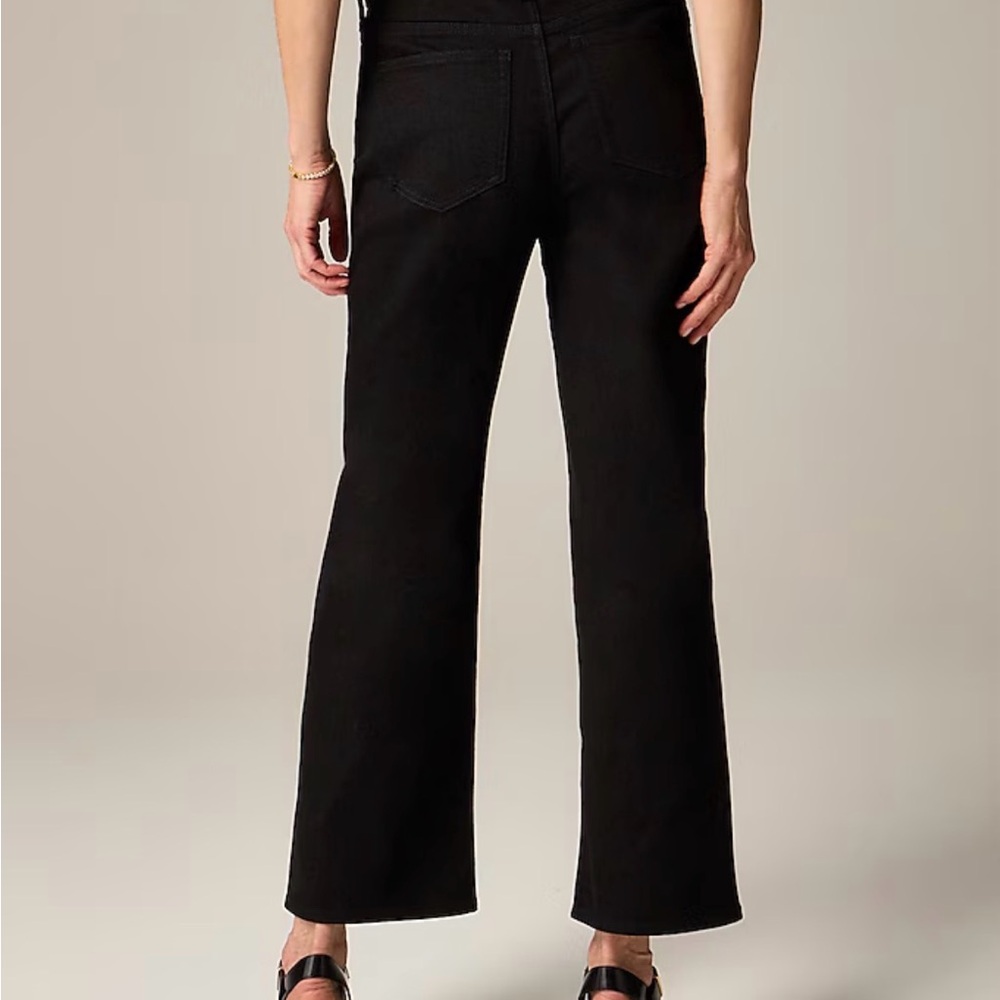 VGUC - J. Crew Black Slim Wide Leg Jeans - 29